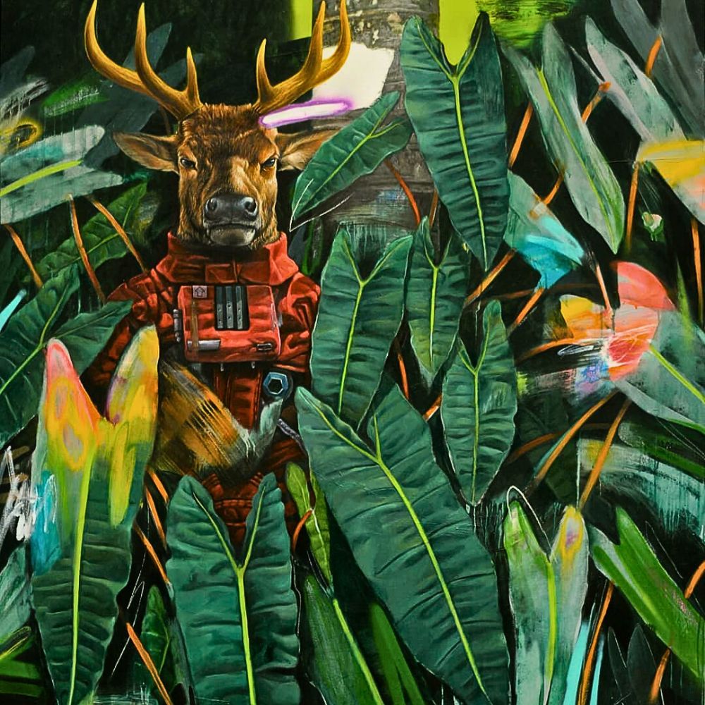 Surreal floral art or Agus Putu Suyadnya Agus Putu Suyadnya’s Symbiotic Utopia Paints a Surreal Vision of Nature and Humanity’s Survival