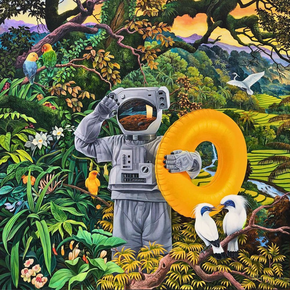 Agus Putu Suyadnya’s Symbiotic Utopia Paints a Surreal Vision of Nature and Humanity’s Survival