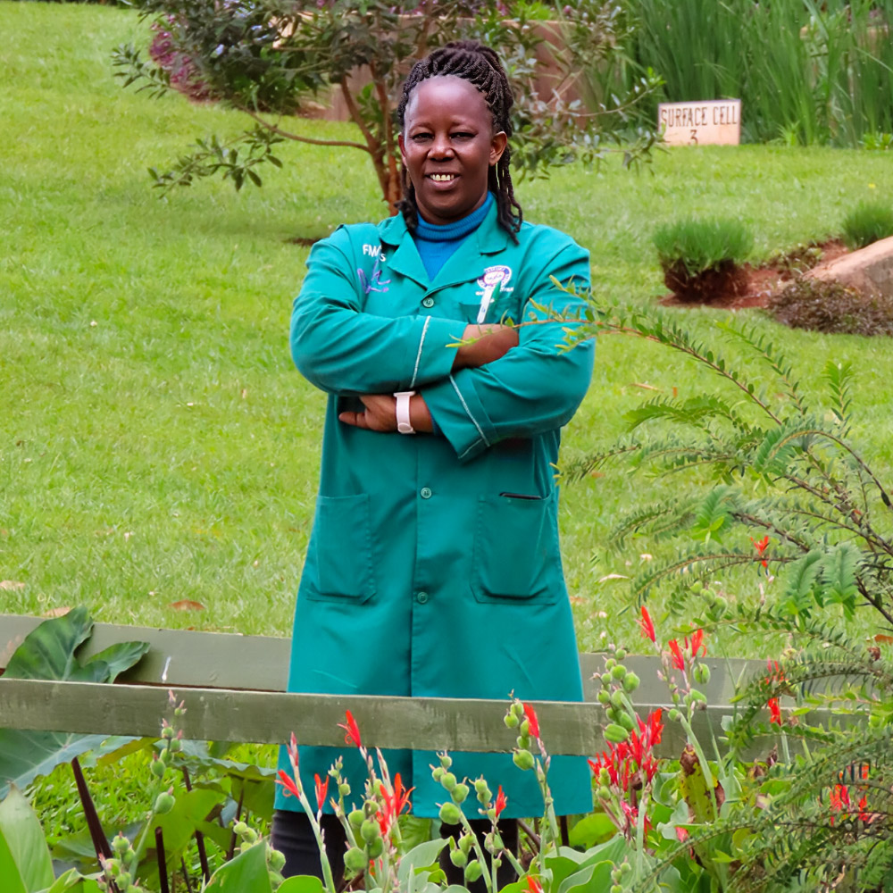 Marginpar Miriam Kimani portrait in wetland Marginpar Miriam Kimani portrait in wetland