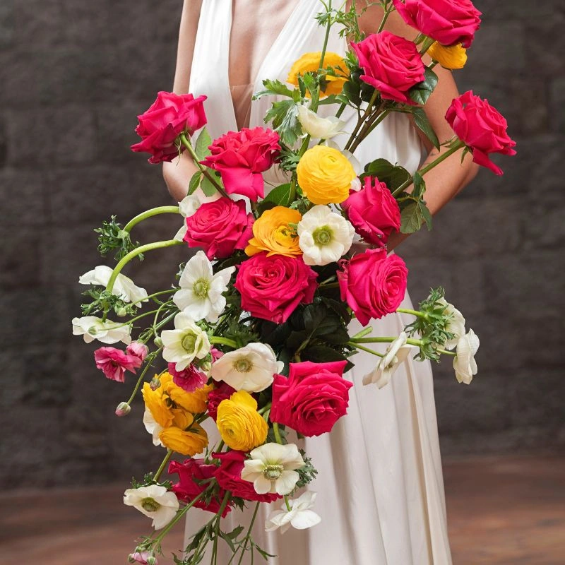 Bold wedding combination