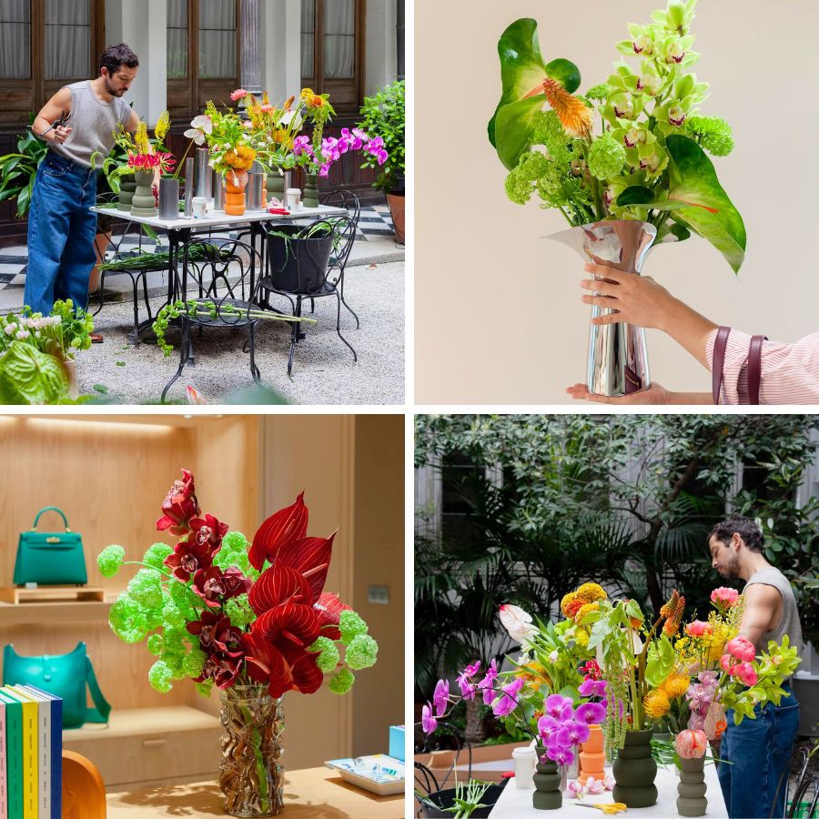 Jesus doing his thing in floral installations