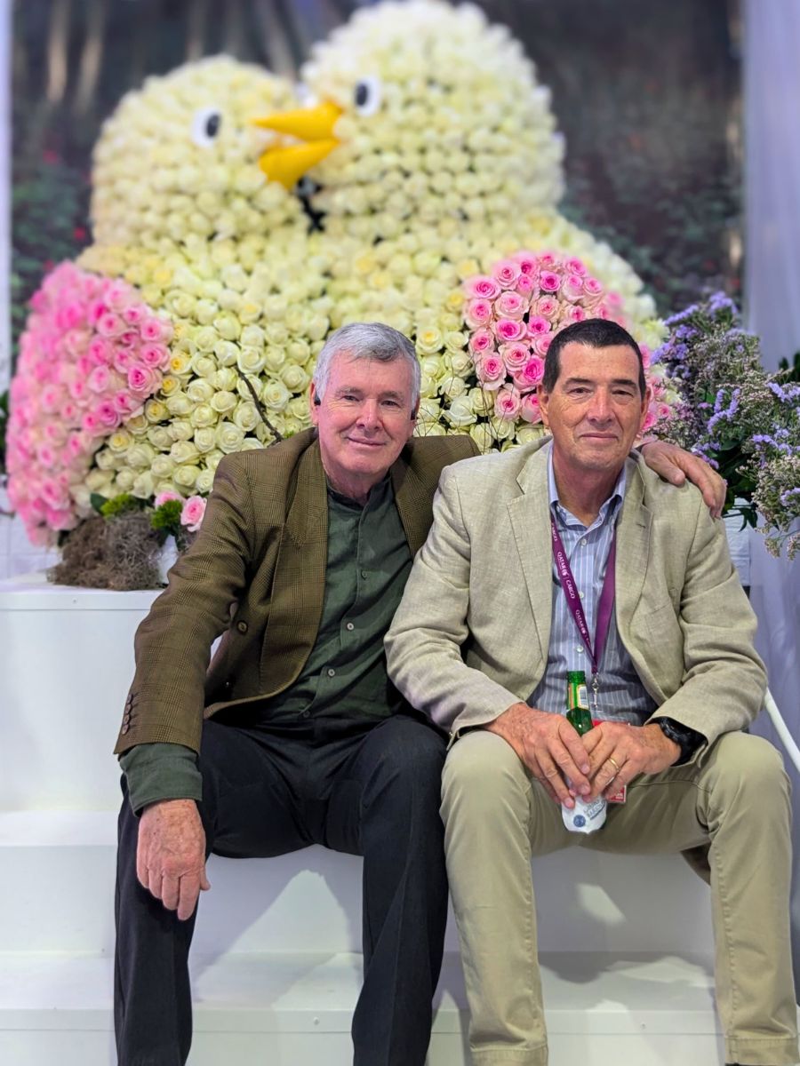 Fernando and Francisco Saenz at Expoflor Fernando and Francisco Saenz at Expoflor