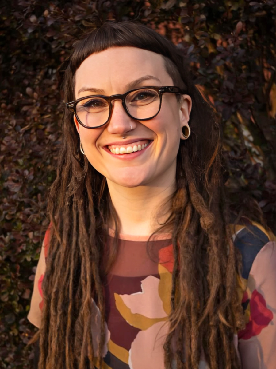 Eilin Melkersen with glasses smiling