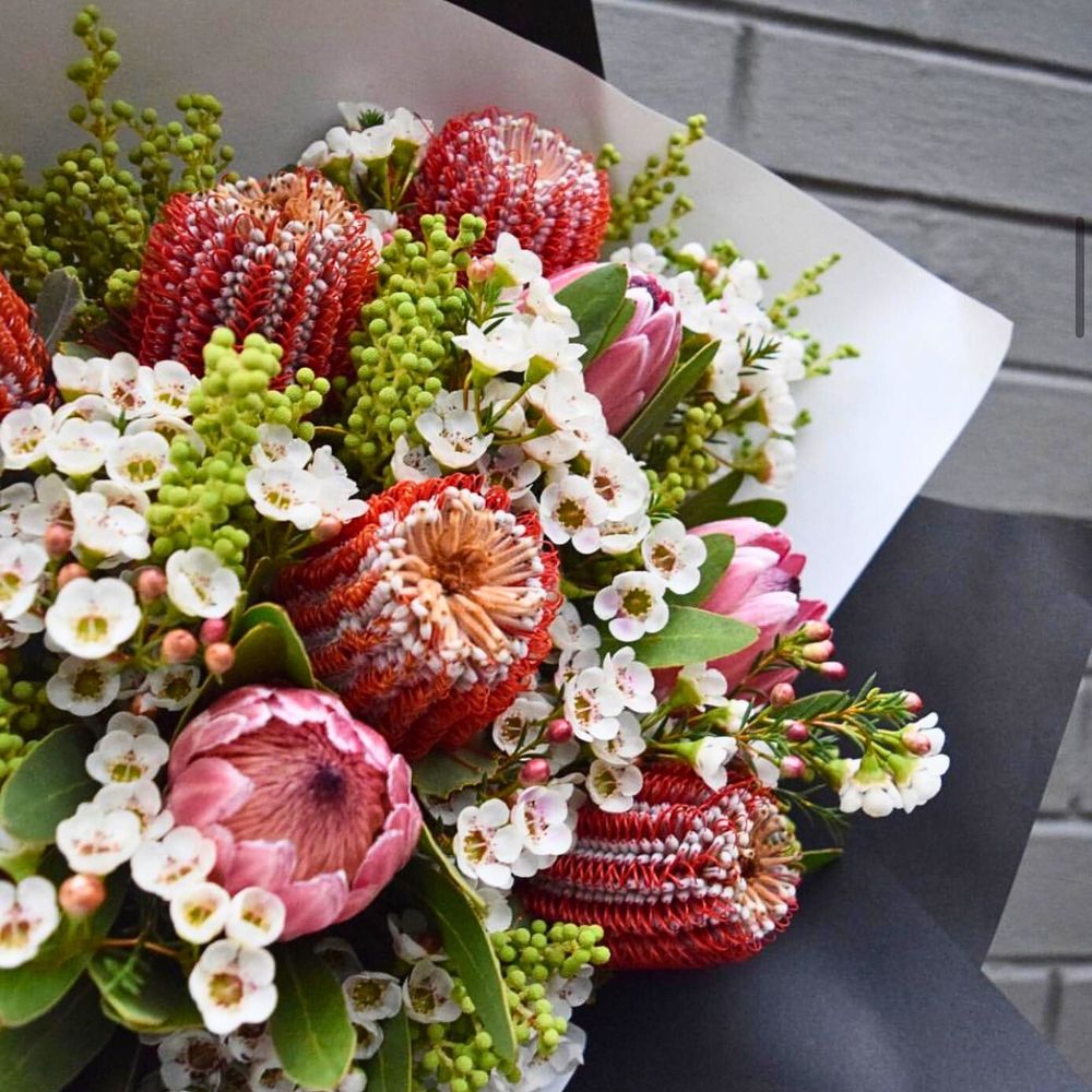The beauty of waxflowers in a mixed bouquet Helix Australia