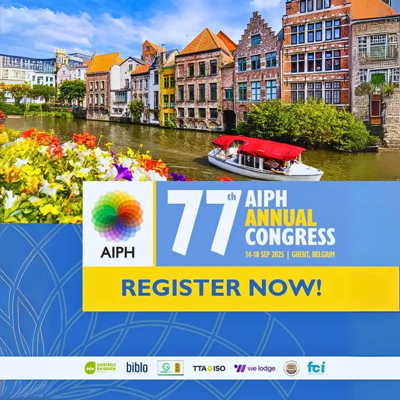 The 77th AIPH Annual Congress in Ghent Charts a Sustainable Future for the Horticulture Industry.