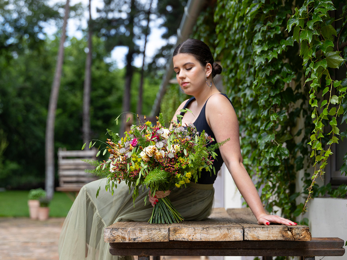 Krisztian Kover Wildflower Summer Bouquet girl