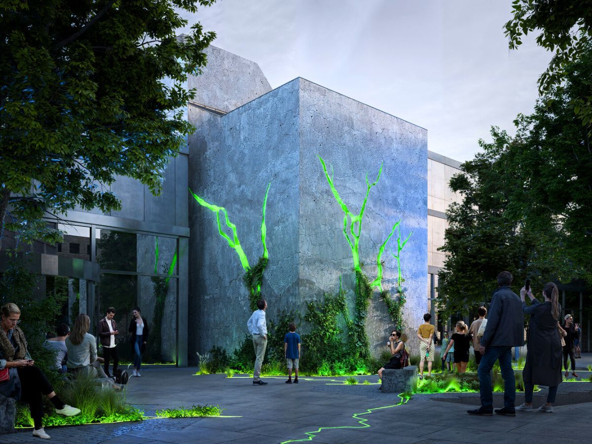 Renders of Impact Project greenery and art Renders of Impact Project greenery and art