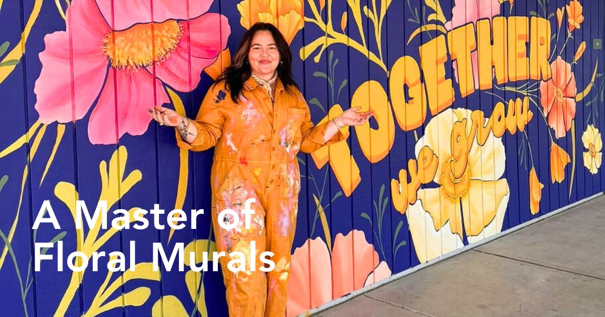 A master of floral murals