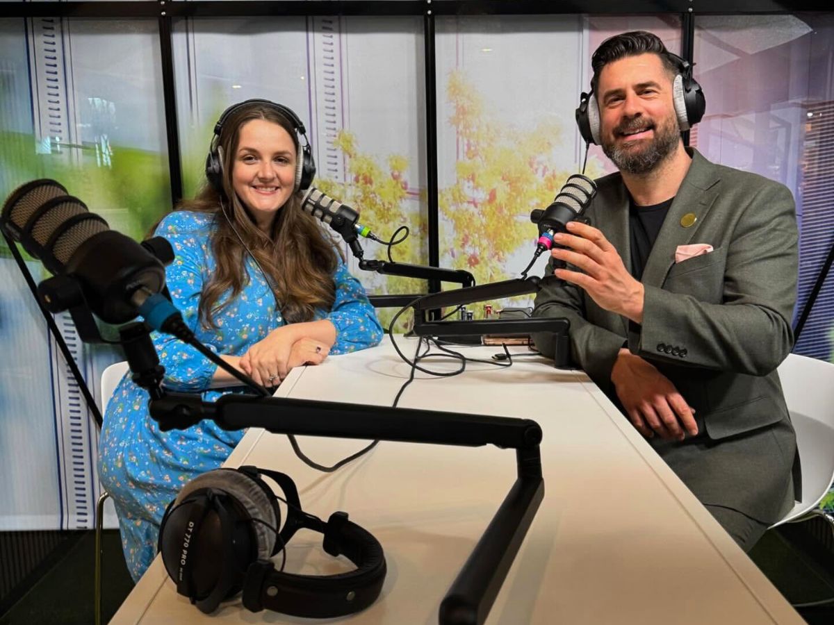 Mr Plant hosting a podcast during the Ipm Essence this year 10 Questions to Mr Plant Geek