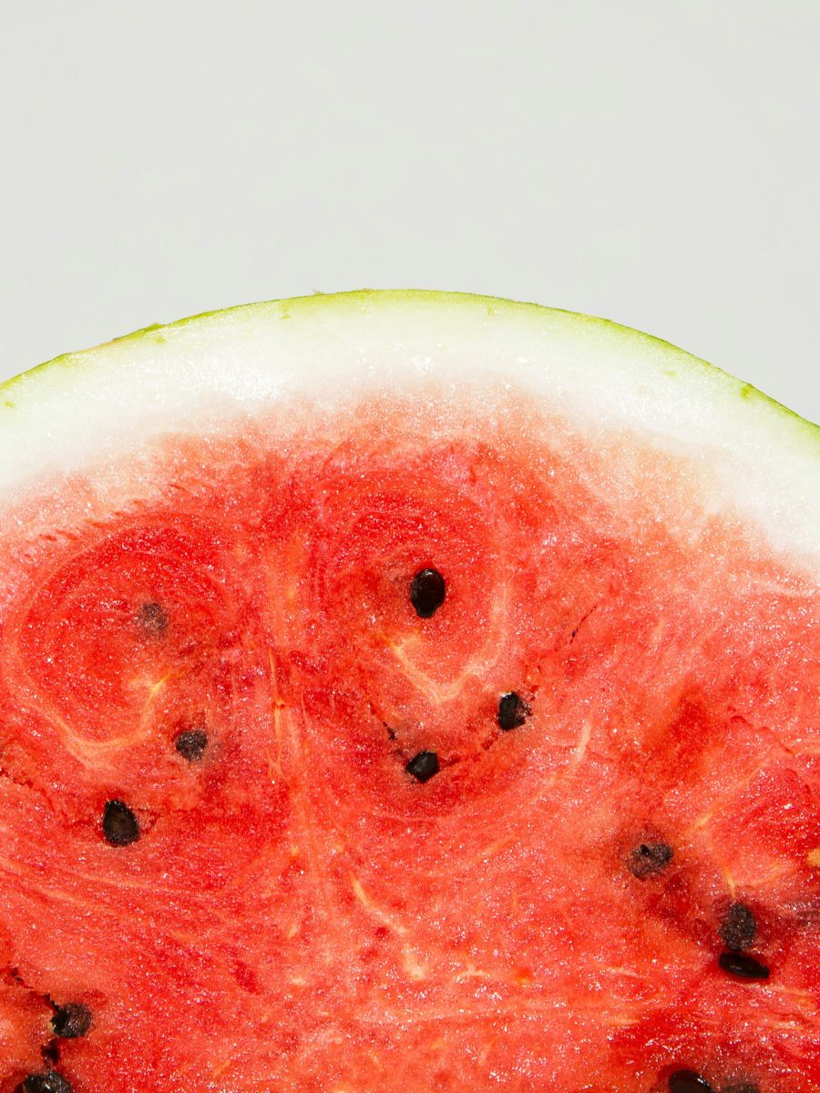 The juicy inside of a watermelon The juicy inside of a watermelon