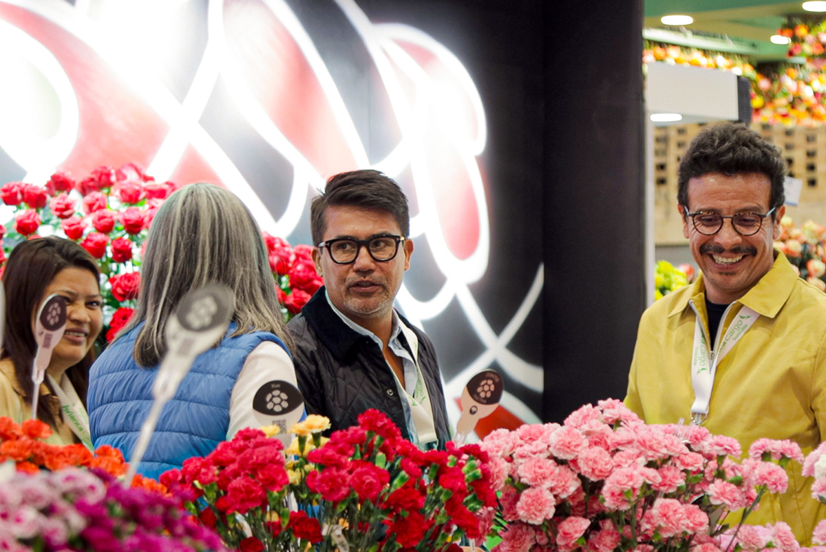 Meeting at carnation stand at Proflora 2023 Meeting at carnation stand at Proflora 2023