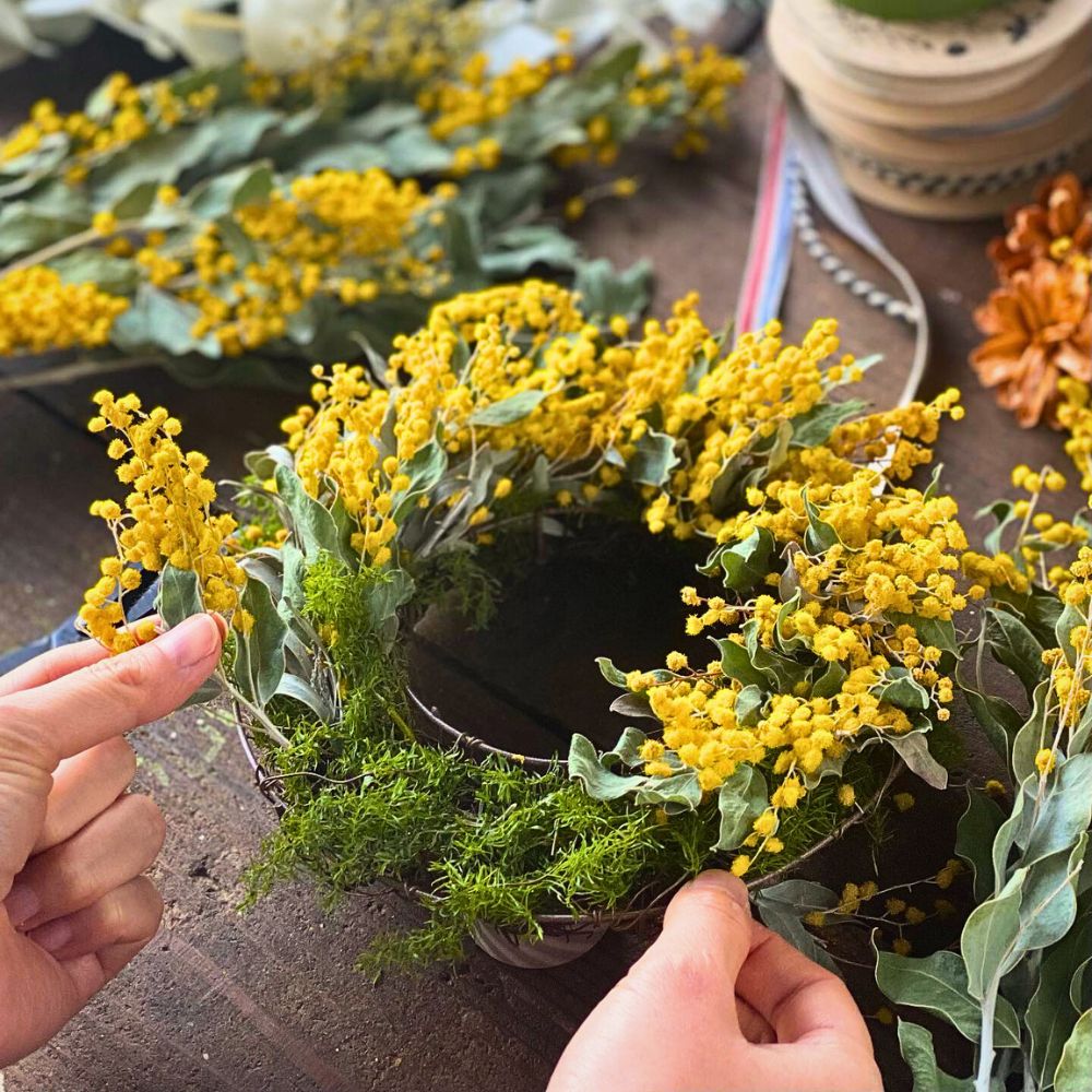 Mimosa flowers Japan’s Ohchi Farm Brings You the Best Preserved Flowers and Dried Floral Products.