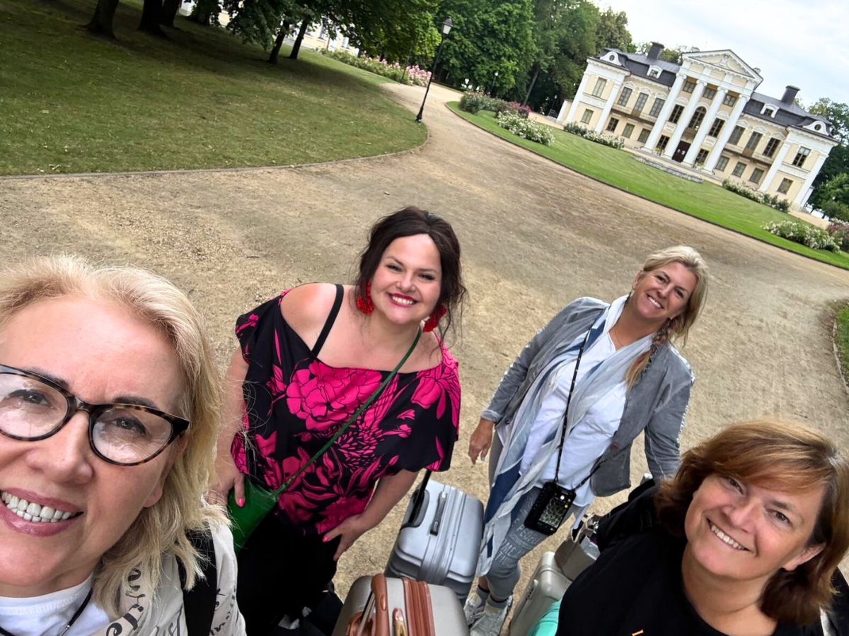 Beata Kaas Iwona Kwiatek Ania Norwood and Regine Motmans at Rose Garden Paezeriai