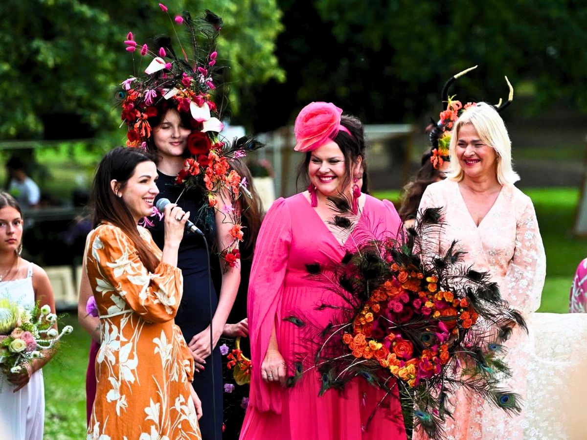 Kristina Rimiene Iwona Kwiatek and her Model and Odette at Rose Festival Lithuania