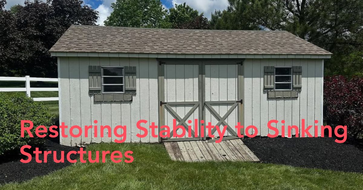 How to Fix a Sinking Shed Header Image