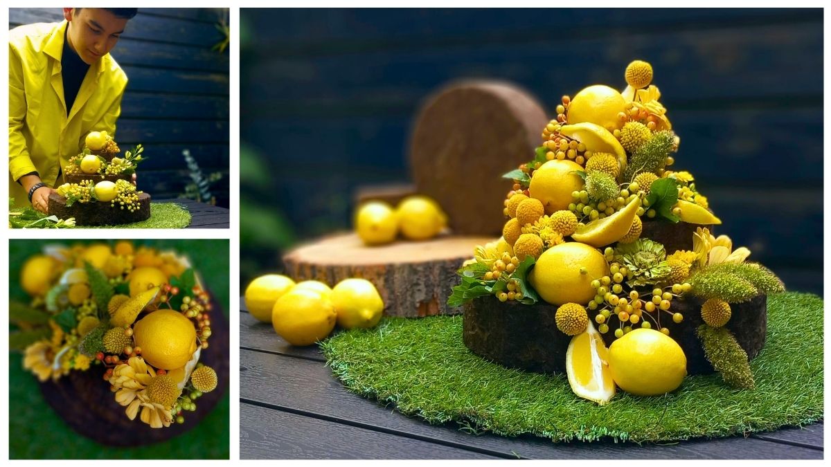 Floral design from Valentin with Sideau Cake Dummy Floral design from Valentin with Sideau Cake Dummy