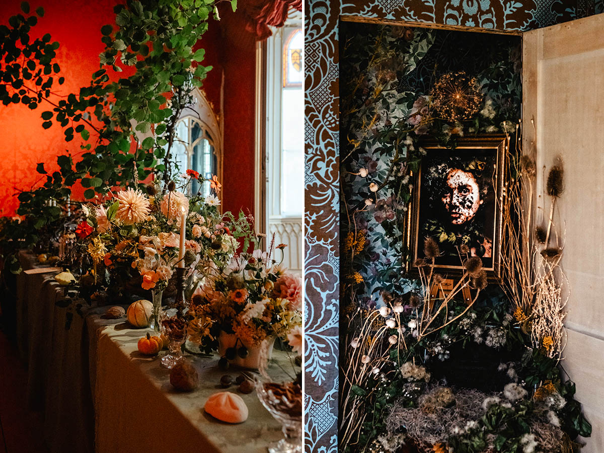 Strawberry Hill House Festival 2024 table and painting Strawberry Hill House Festival 2024 table and painting