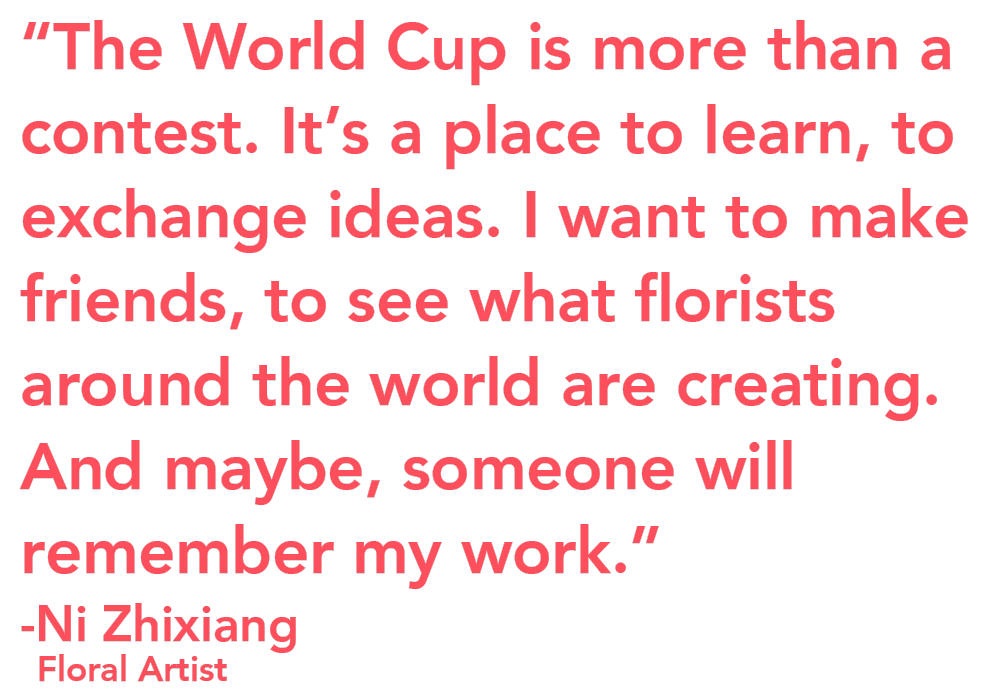 Ni Zhixiang world cup contestant quote