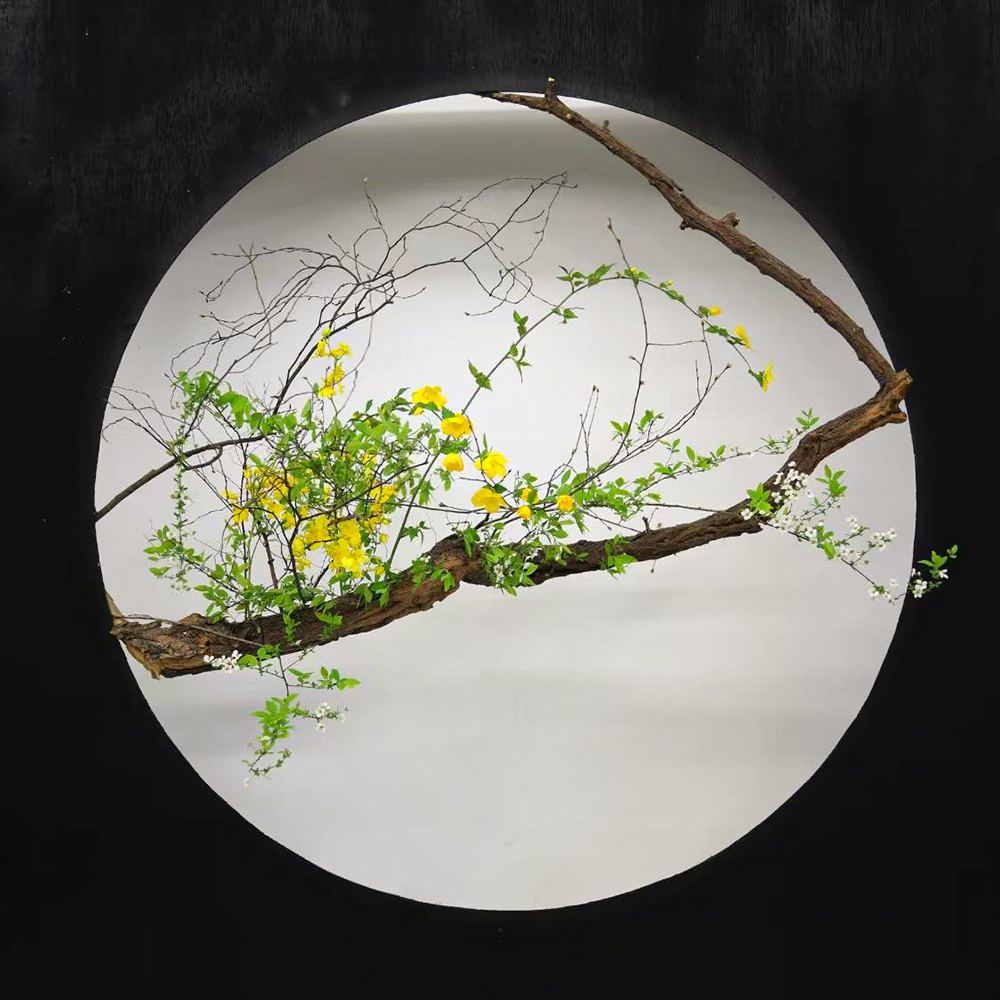 Ni Zhixiang branch yello flower design