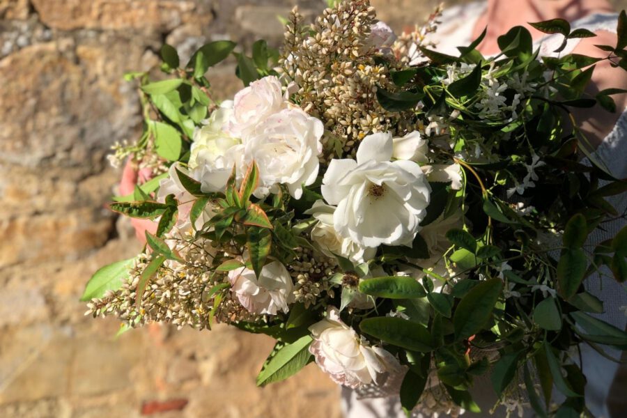 Summer Flowers in Tuscany - Katya Hutter - On Thursd. Garden Rose Bouquet