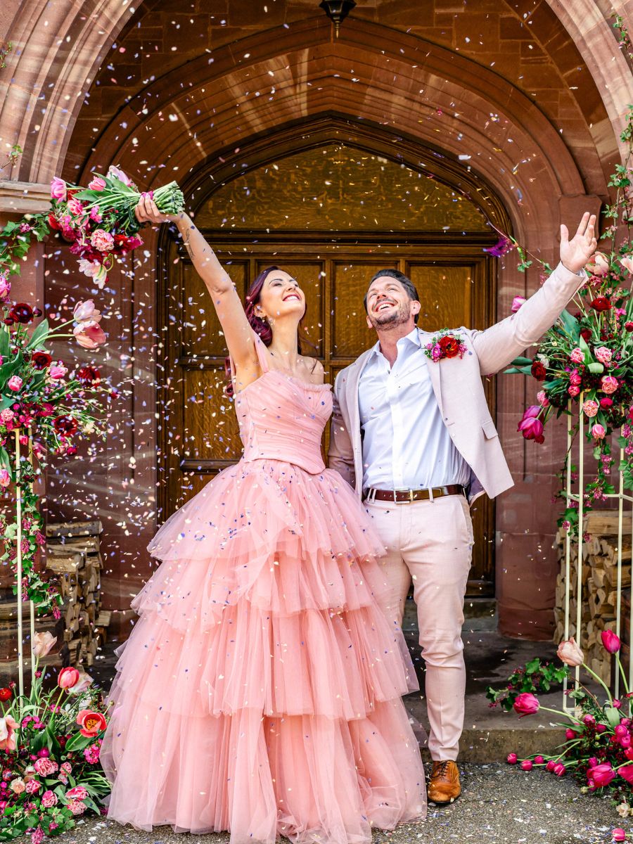Wedding Couple at Entrance Salt House