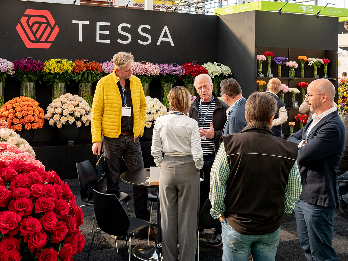 Charles Lansdorp at Tessa Corp booth IFTF 2024 Charles Lansdorp at Tessa Corp booth IFTF 2024