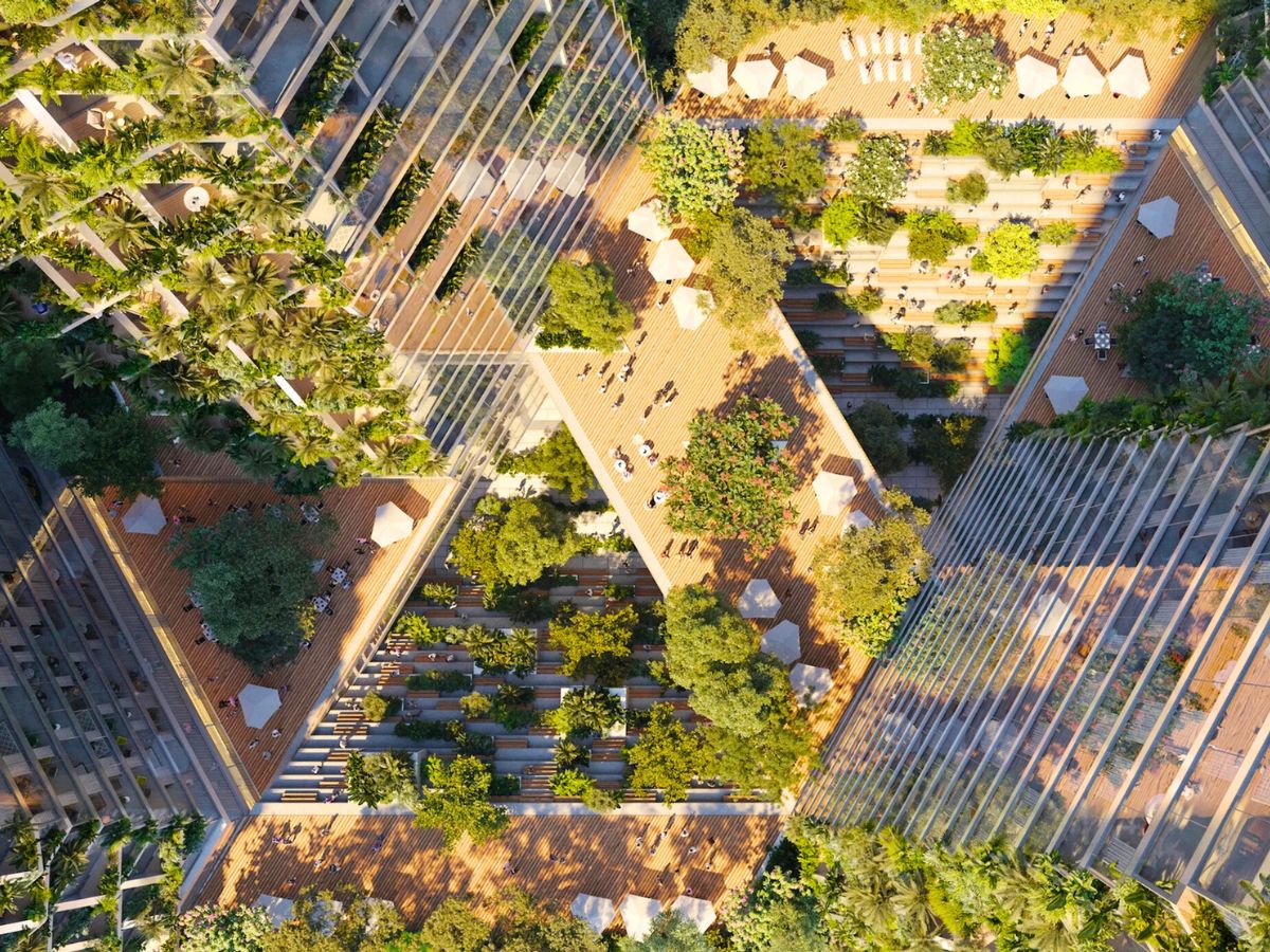 The project by Josper Architects has green everywhere The project by Josper Architects has green everywhere