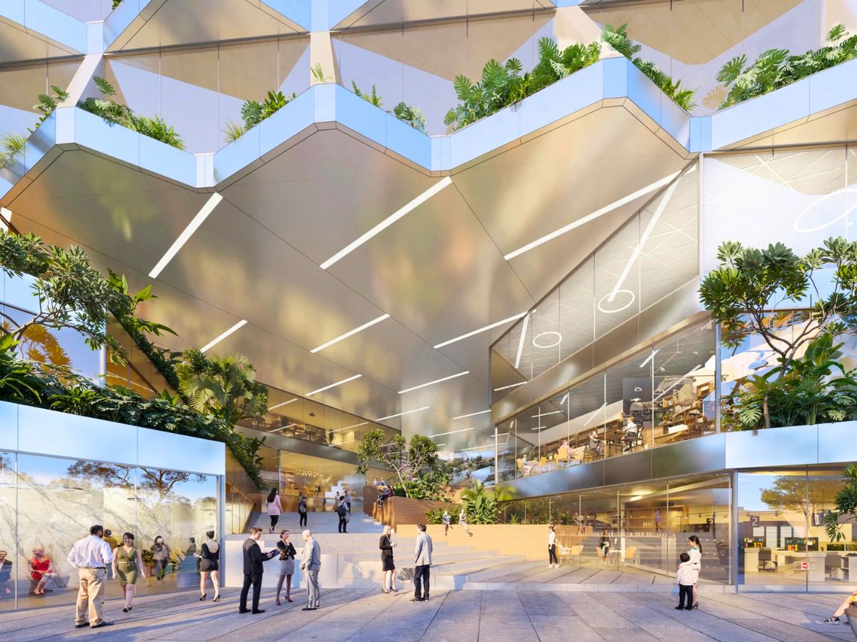 More renders with greenery in the building