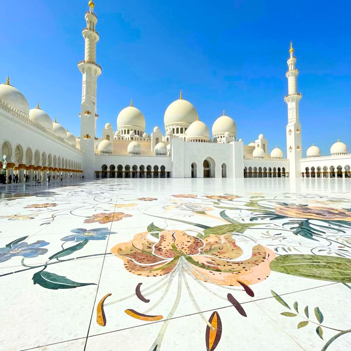 Abu Dhabi floral mosque
