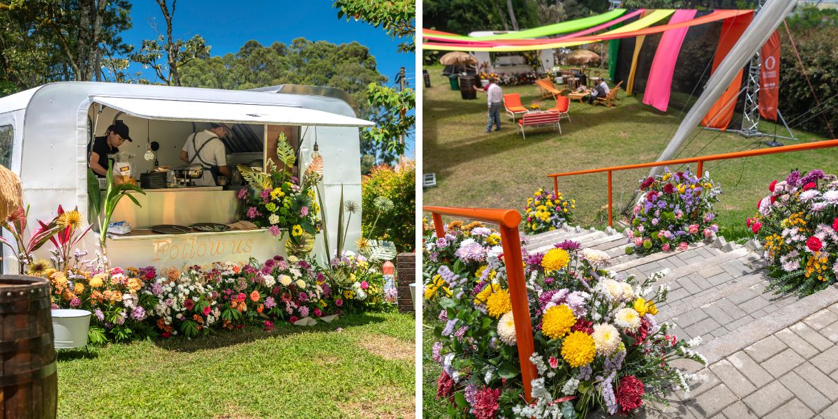 Decorations at Dummen Orange with chrysanthemums