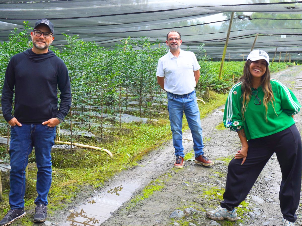 Three floral designers at TAK farms