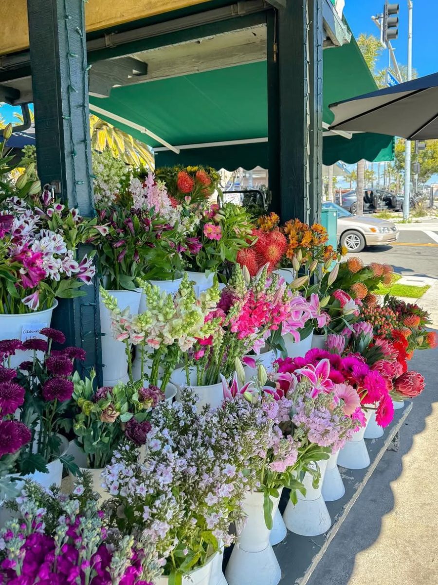 Flowers outside a flower shop Flowers outside a flower shop