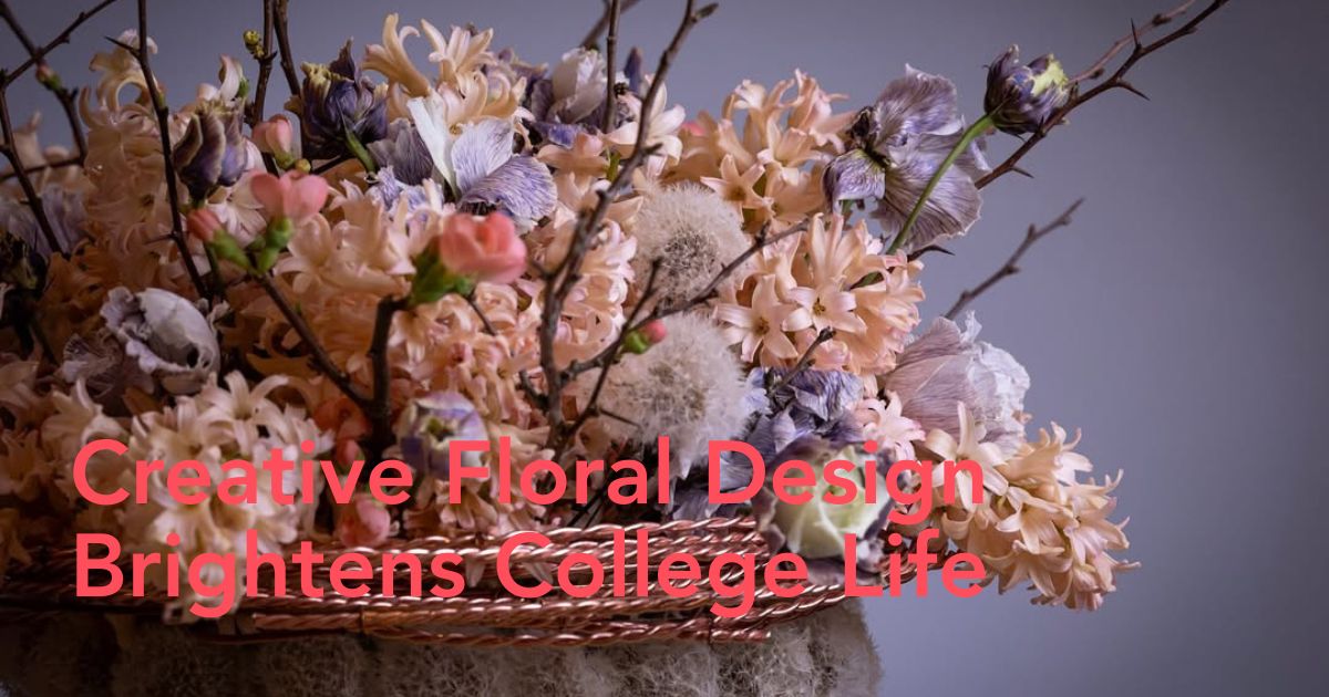 Create floral arrangements in College Header Image
