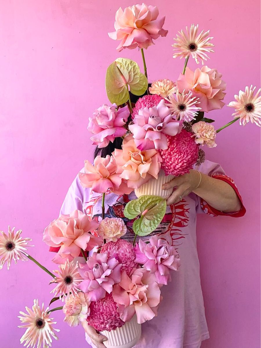 Incredible arrangements with fresh flowers by Sonny and Willow