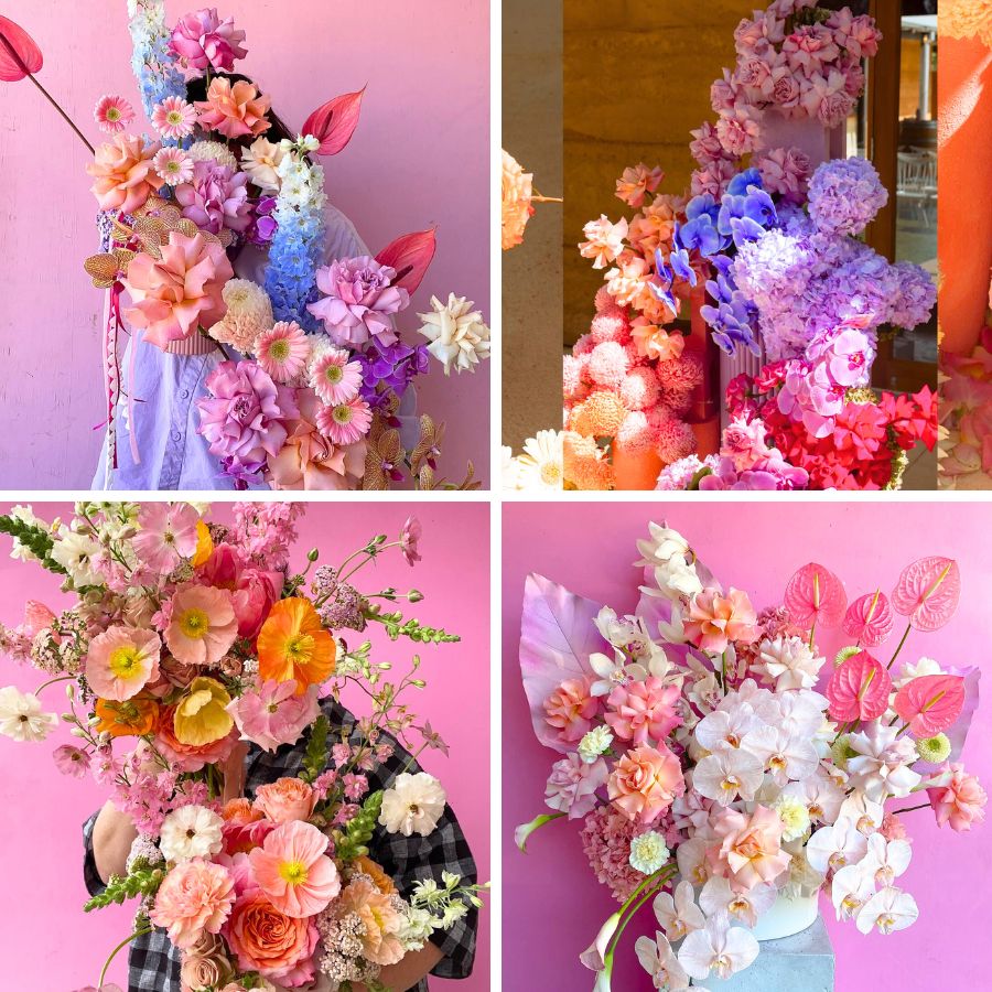 Bold and colorful floral design in Perth
