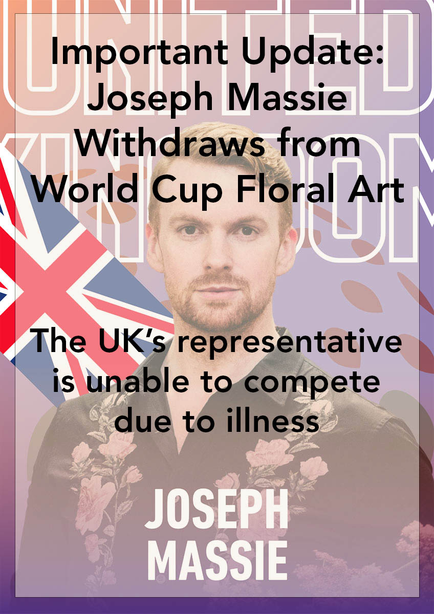 World Cup Floral Art 2025 banner 19 Joseph Massie withdraw