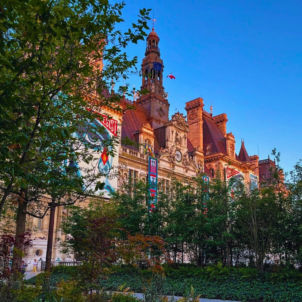 Urban Forest at l'Hôtel de Ville Paris The Square of Hôtel de Ville Paris, Now Pulsates With Greenery and the Shade of Towering Trees, in an Urban Forest.