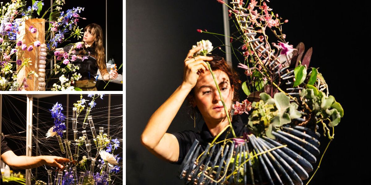 Designers during the World Cup Floral Art Designers during the World Cup Floral Art