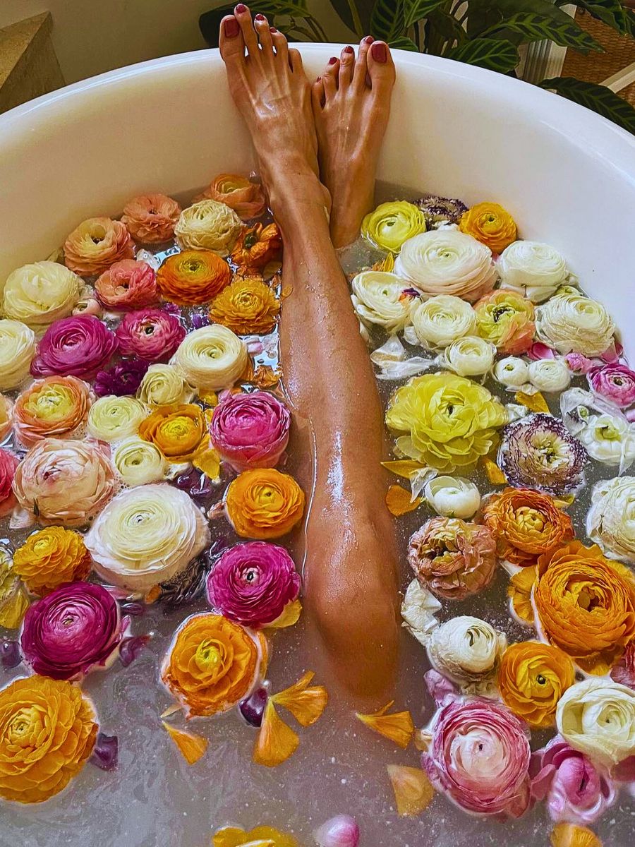Flower bath The Aesthetic and Therapeutic Values of Floriculture - Thursd Article