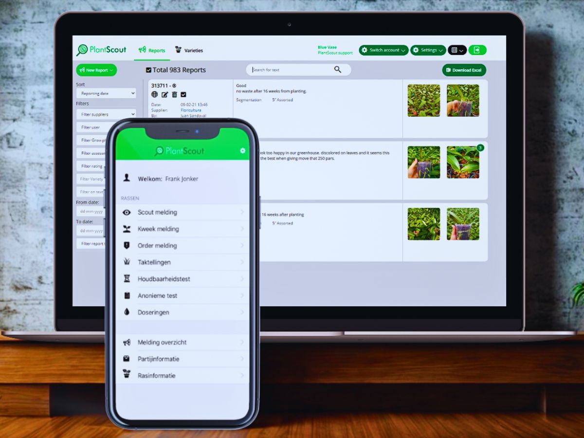 PlantScout Interface With PlantScout Marginpar Enhances Quality Management in Farms Across Four Countries