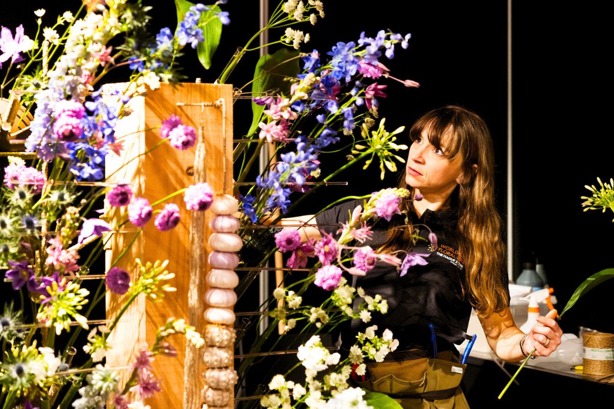 Claudia Tararache at World Cup Floral Art 2025 Claudia Tararache at World Cup Floral Art 2025