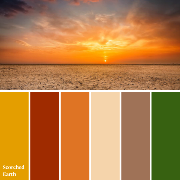 Scorched Earth Color Palette - sunrise - Scorched Earth Floral Trend Color 2021