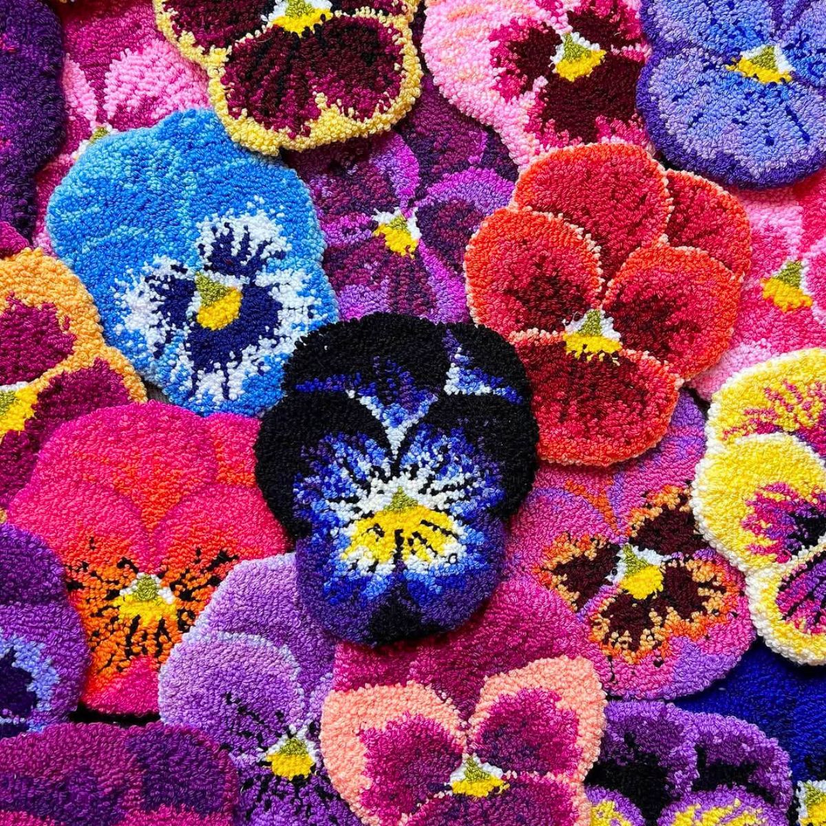 Colorful and diverse orchid rugs