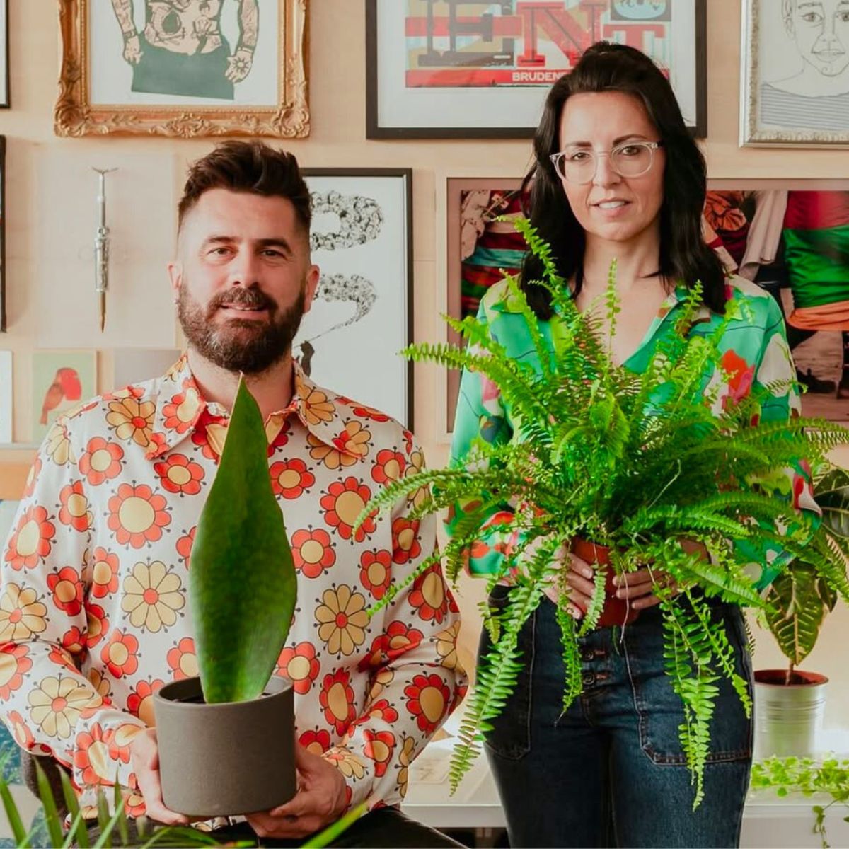Michael Perry and Ellen Mary in their podcast