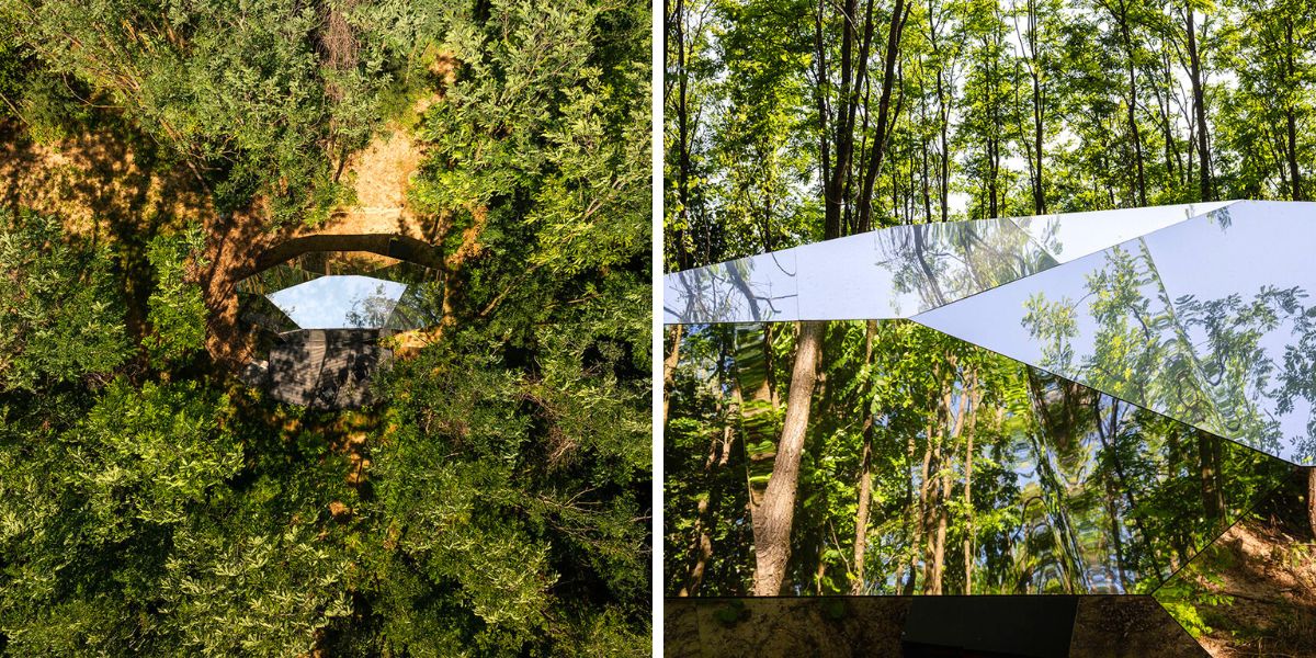 Reflecting mirrors of the PEBL cabin