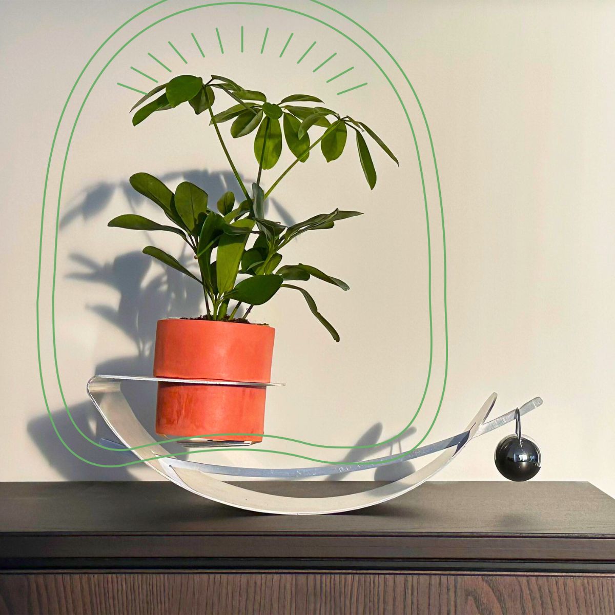 The Tilt Planter in action