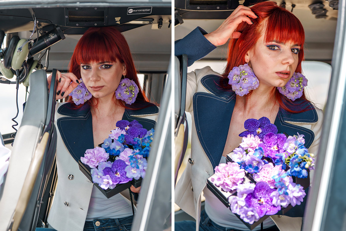 Laura Draghici Aerial Couture Flowers Pilot Elegance Laura Draghici Aerial Couture Flowers Pilot Elegance