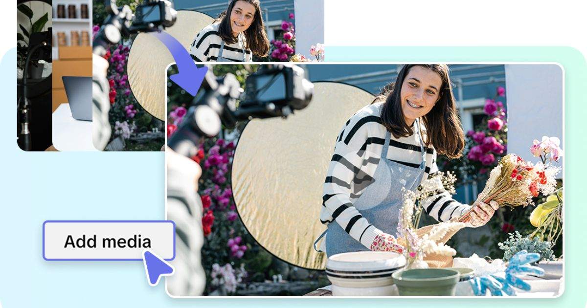 Image editing done on flower industry