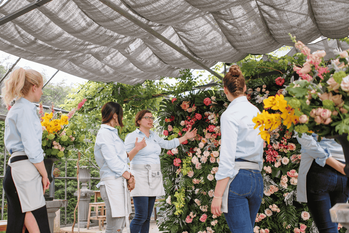 Bloemenmeisjes at work