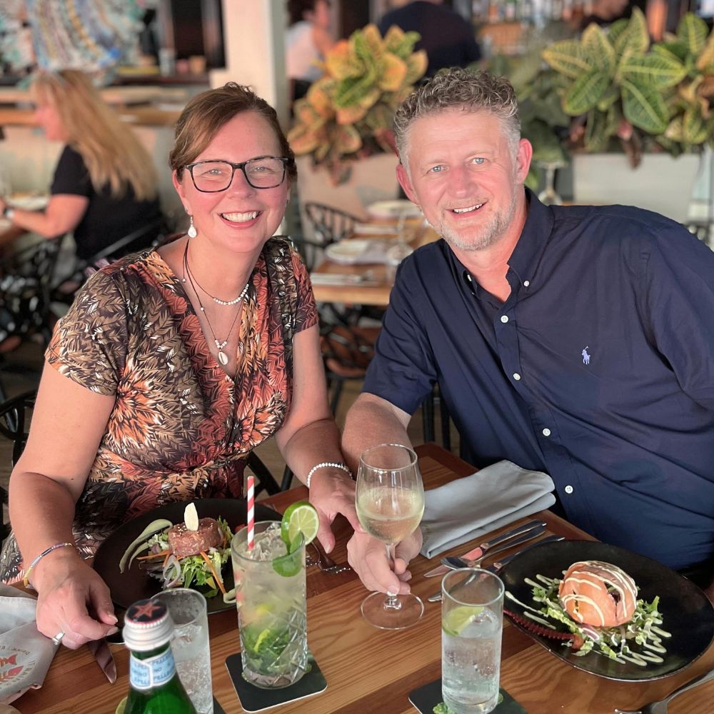 Jan Haaksman with his wife 10 Questions to Jan Haaksman